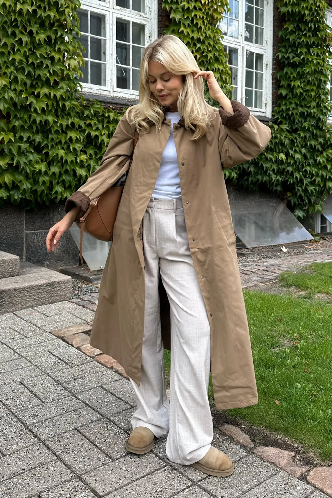 ONLOrchid Trenchcoat - Mørkebrun