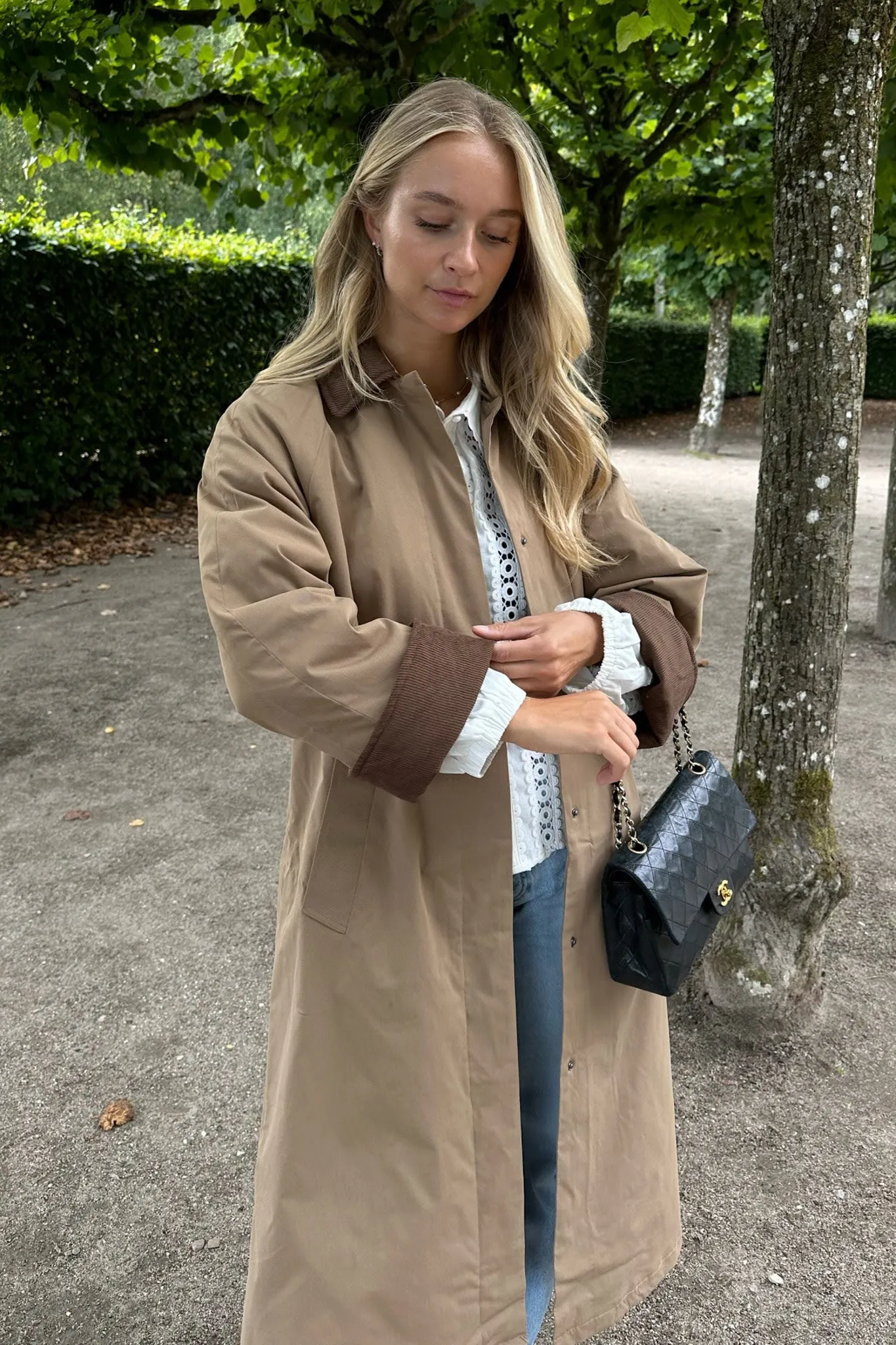 ONLOrchid Trenchcoat - Mørkebrun