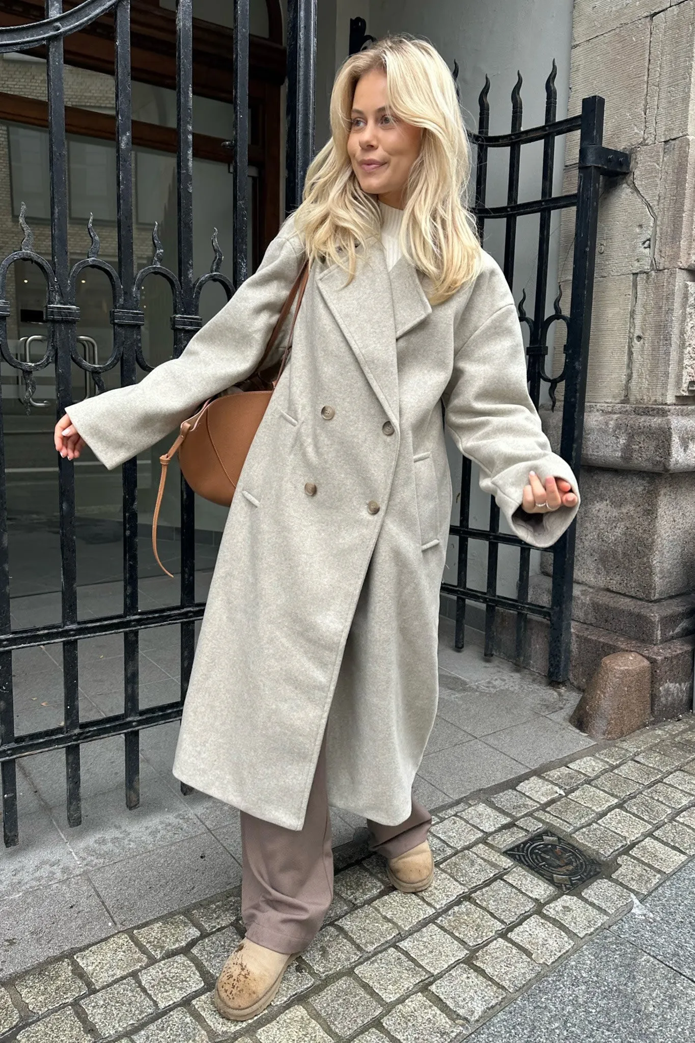 ONLWembley Oversized Frakke - Beige