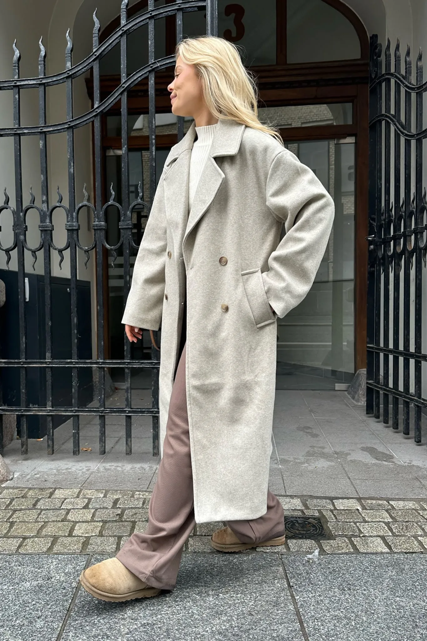 ONLWembley Oversized Frakke - Beige