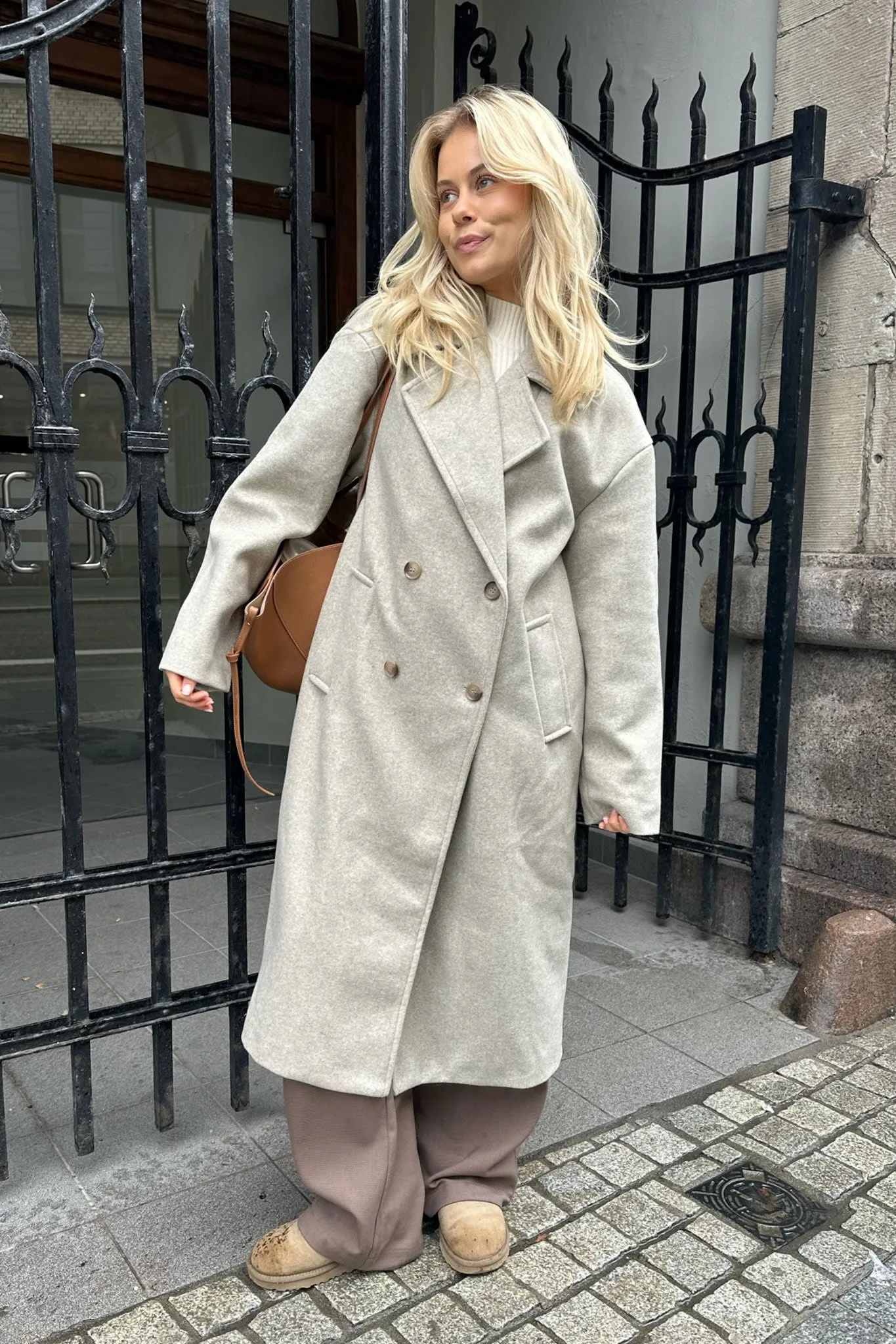 ONLWembley Oversized Frakke - Beige