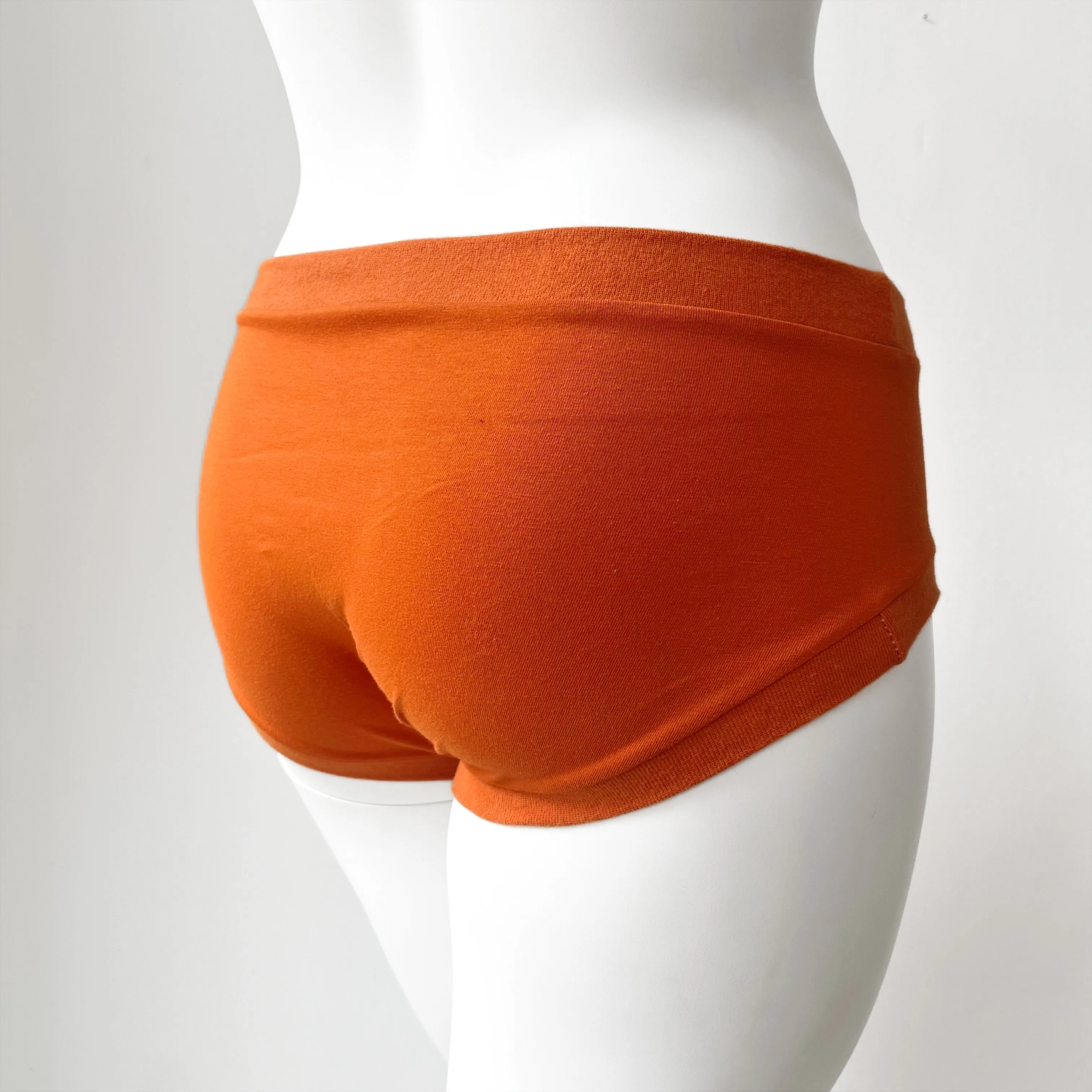 Orange Pouch Fronted Briefs | Men’s Pants | Organic Cotton Underwear