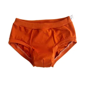 Orange Pouch Fronted Briefs | Men’s Pants | Organic Cotton Underwear