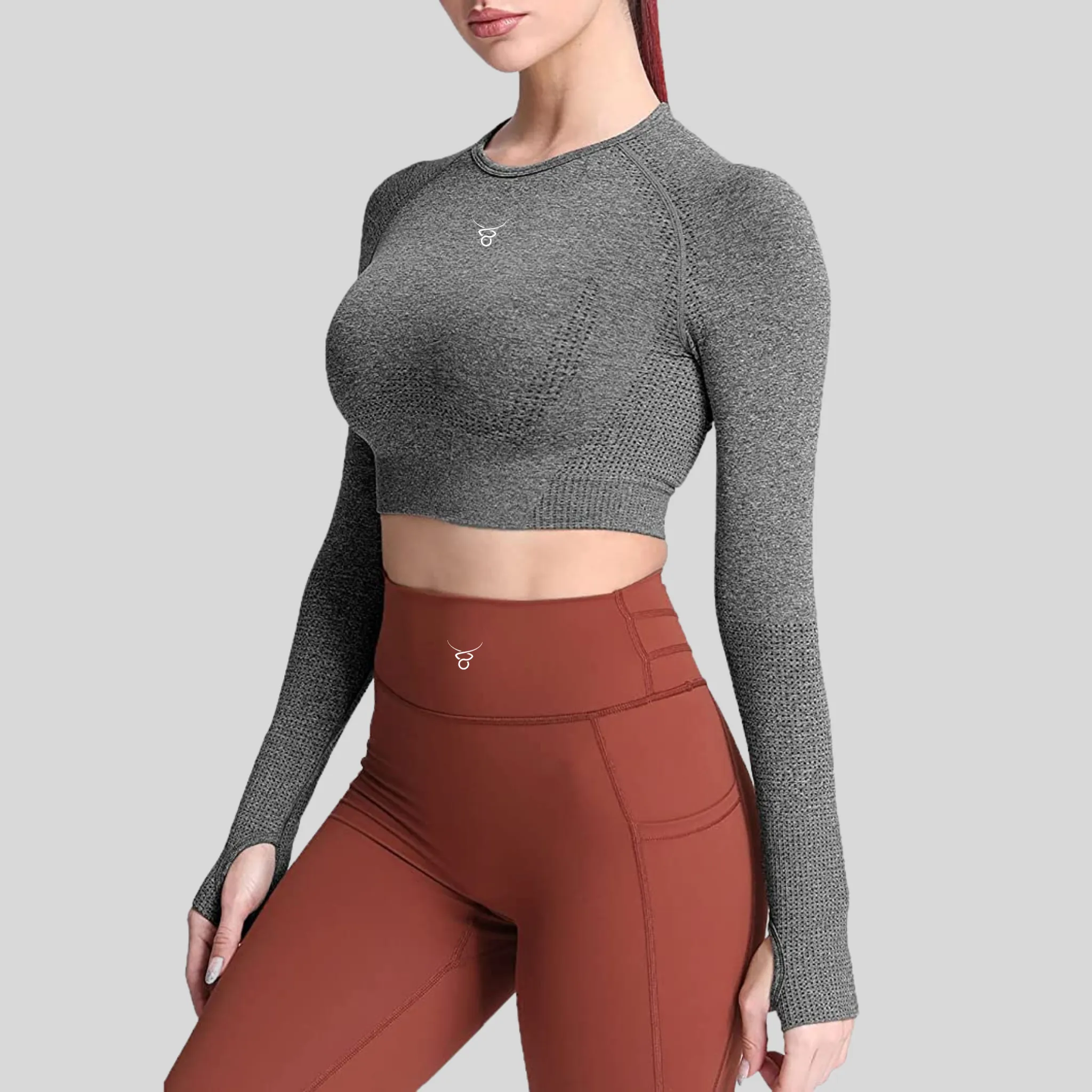 Orbit Seamless Long Sleeve Crop