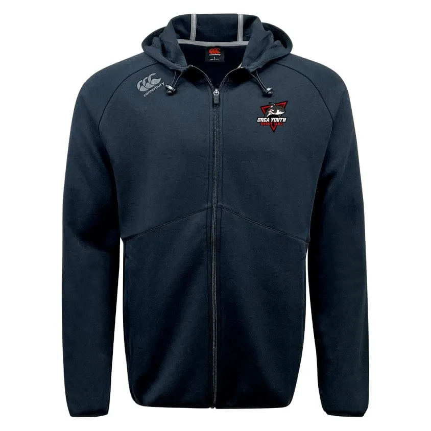 Orca Youth Tempo Vapodri Full-Zip Hoodie by Canterbury