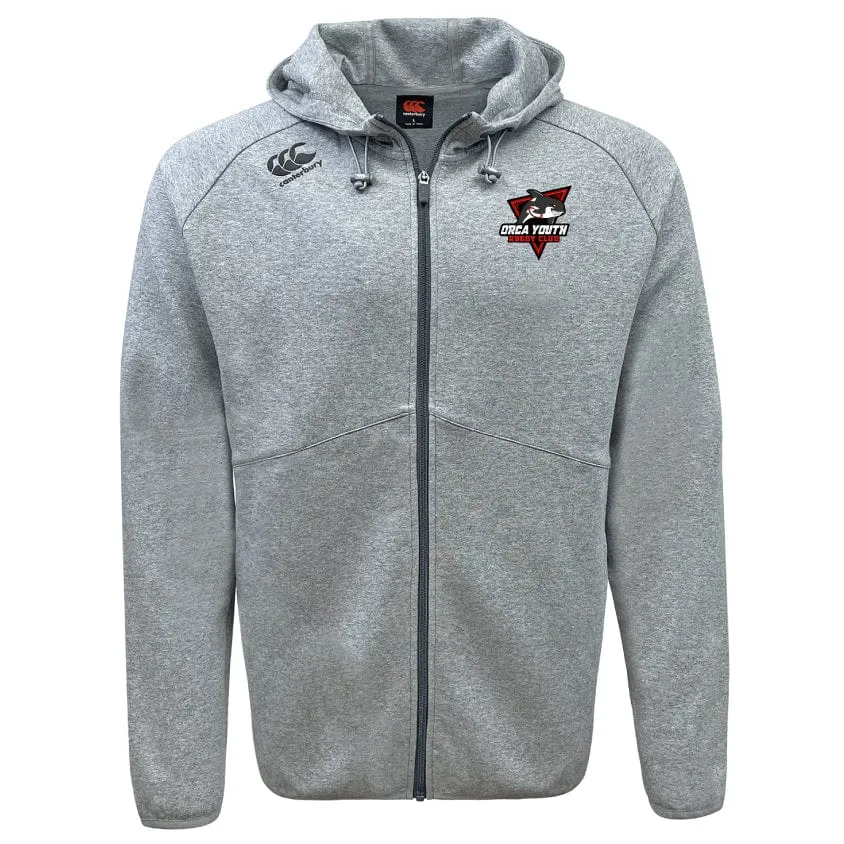 Orca Youth Tempo Vapodri Full-Zip Hoodie by Canterbury