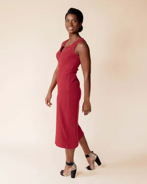 Organic Cotton Ribbed Knit Maternity to Nursing Tank Dress