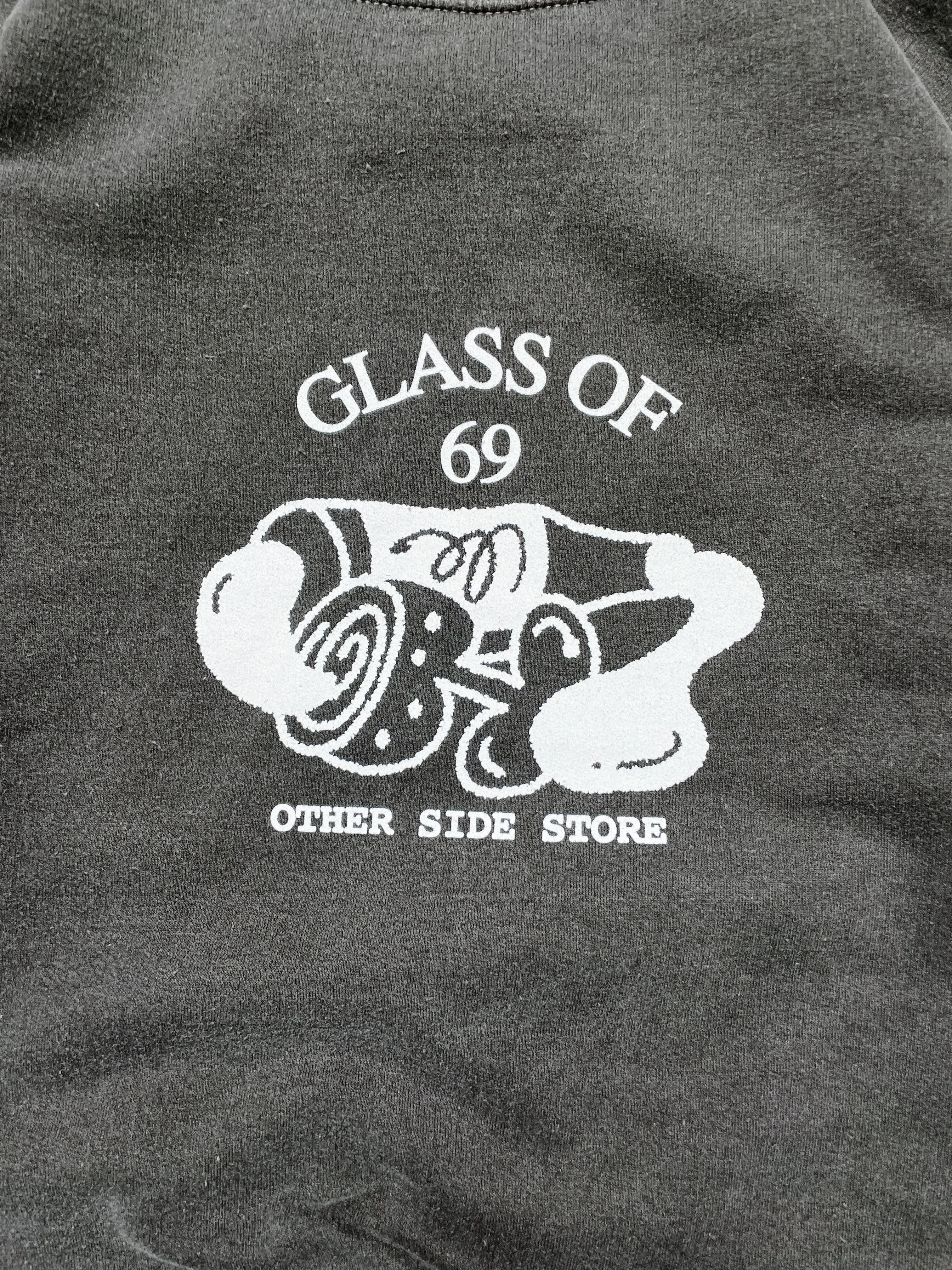 Other Side Store 'Glass of 69' Vintage Washed Sweater - Charcoal