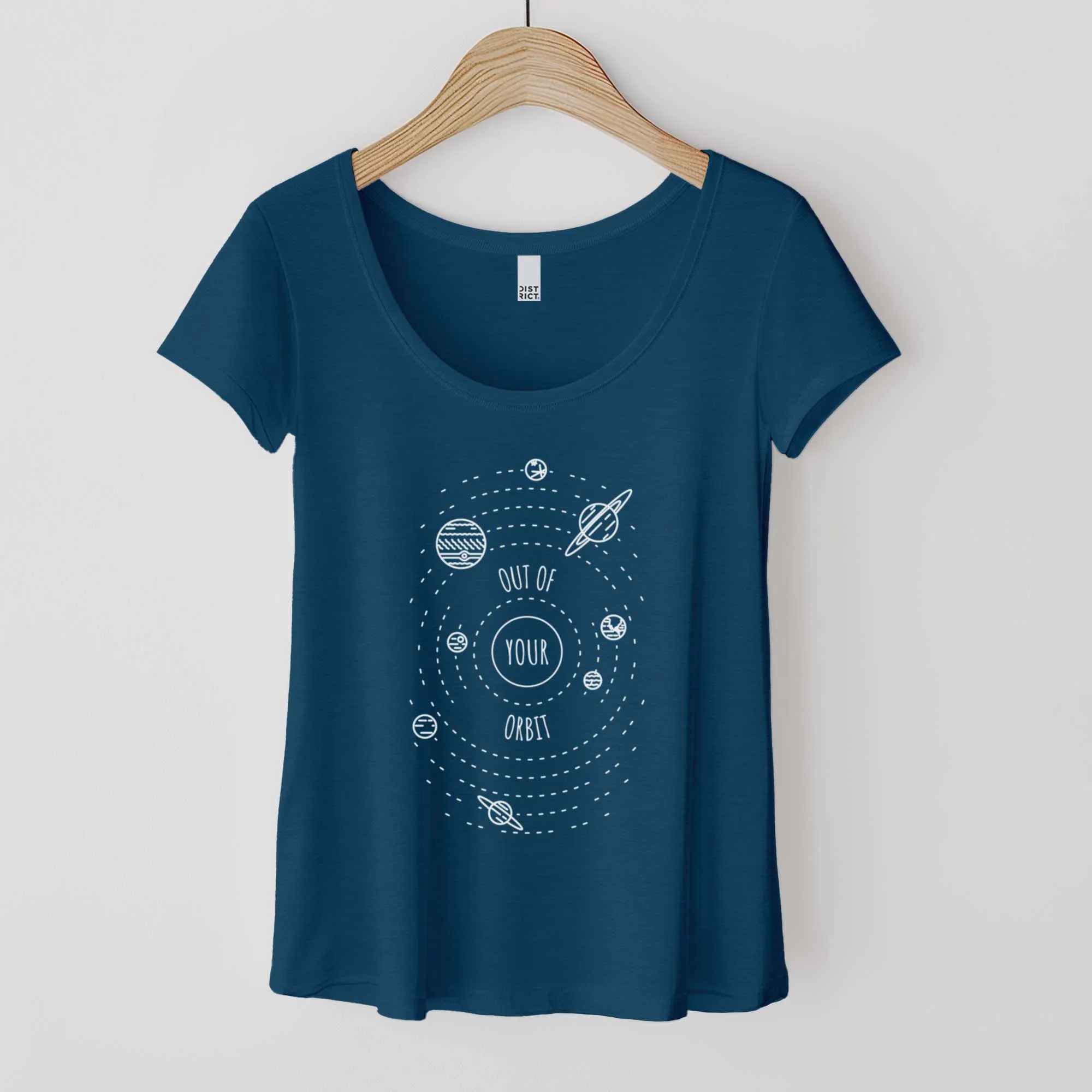 Out of Your Orbit - Women’s Flex Scoop Neck Tee