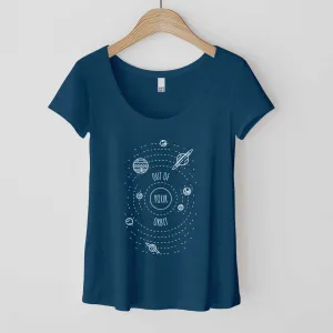 Out of Your Orbit - Women’s Flex Scoop Neck Tee