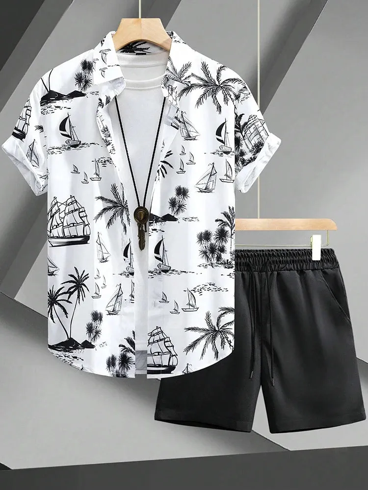 Outdoor Everyday Men's Summer Shorts Street Fashion Casual Shirt