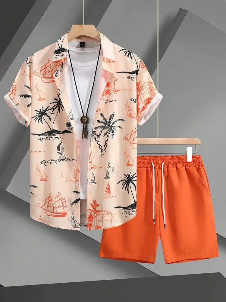 Outdoor Everyday Men's Summer Shorts Street Fashion Casual Shirt