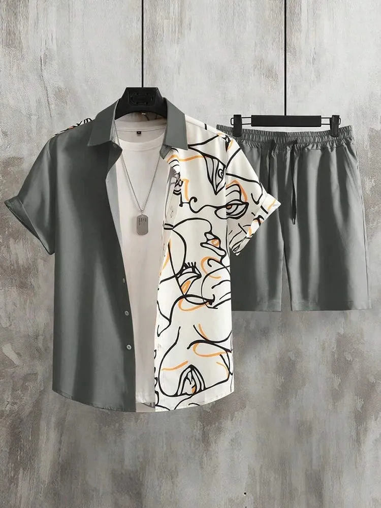 Outdoor Everyday Men's Summer Shorts Street Fashion Casual Shirt