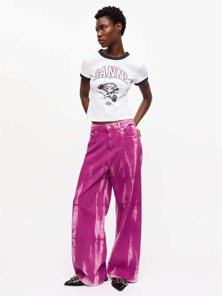 Overdyed Heavy Denim Marri Jeans - Boysenberry