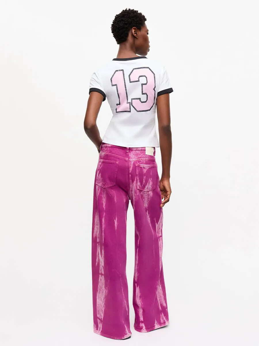 Overdyed Heavy Denim Marri Jeans - Boysenberry