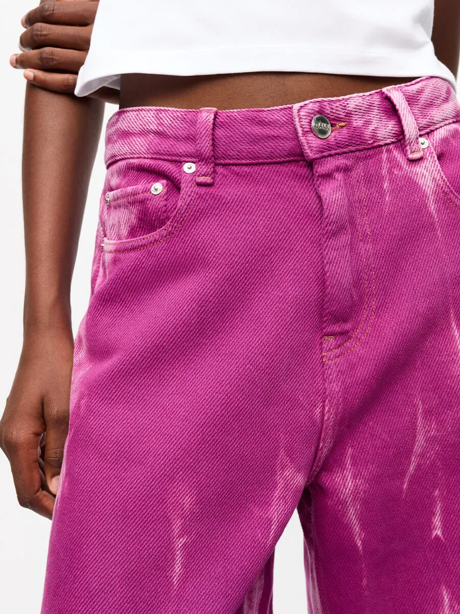 Overdyed Heavy Denim Marri Jeans - Boysenberry