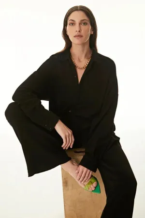 Oversized Button Front