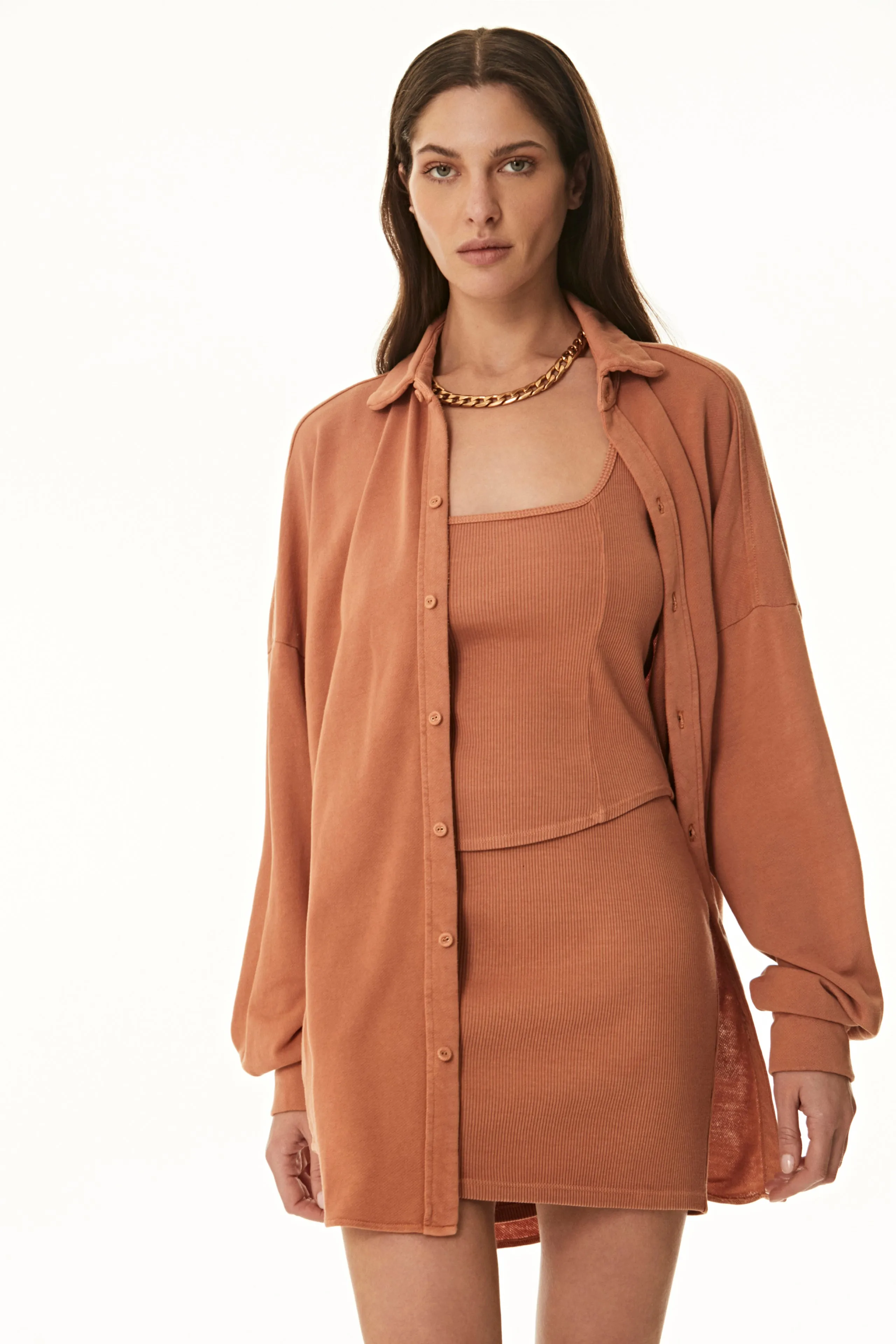 Oversized Button Front