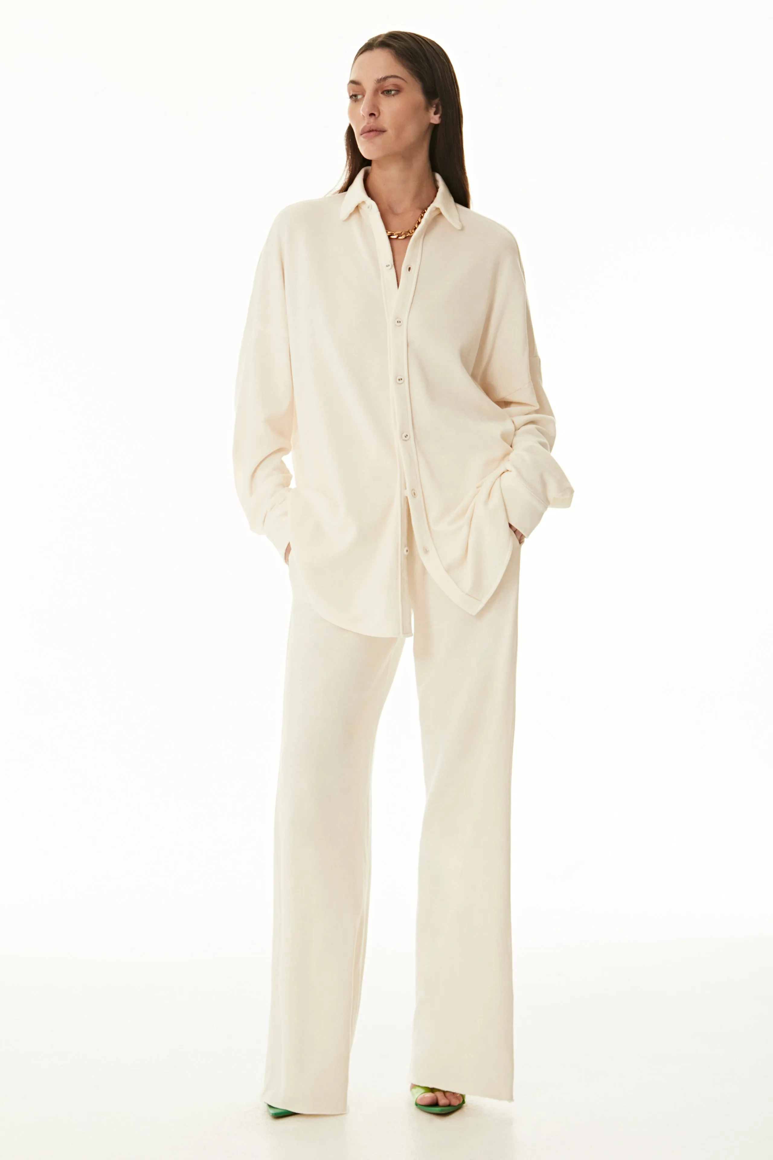 Oversized Button Front