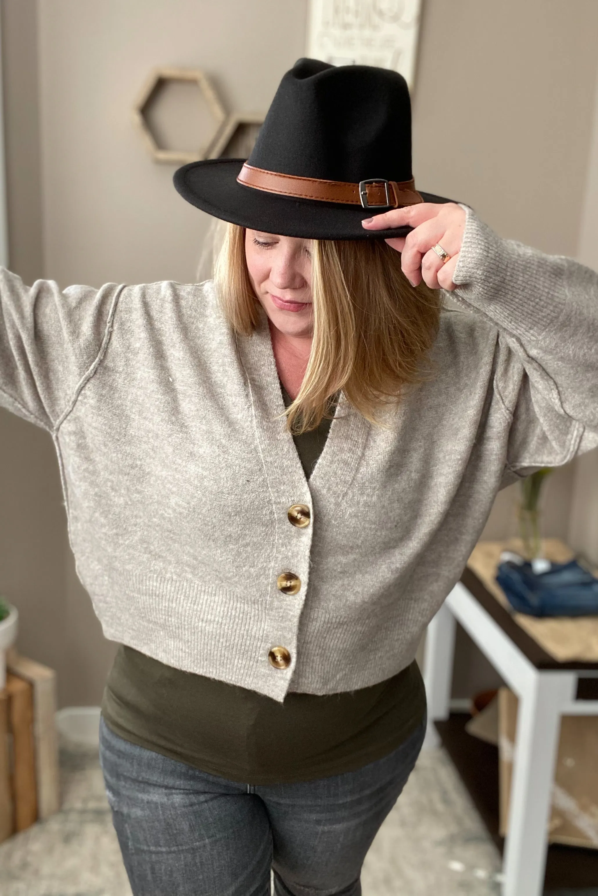 Oversized Hi-Lo Sweater Cardigan
