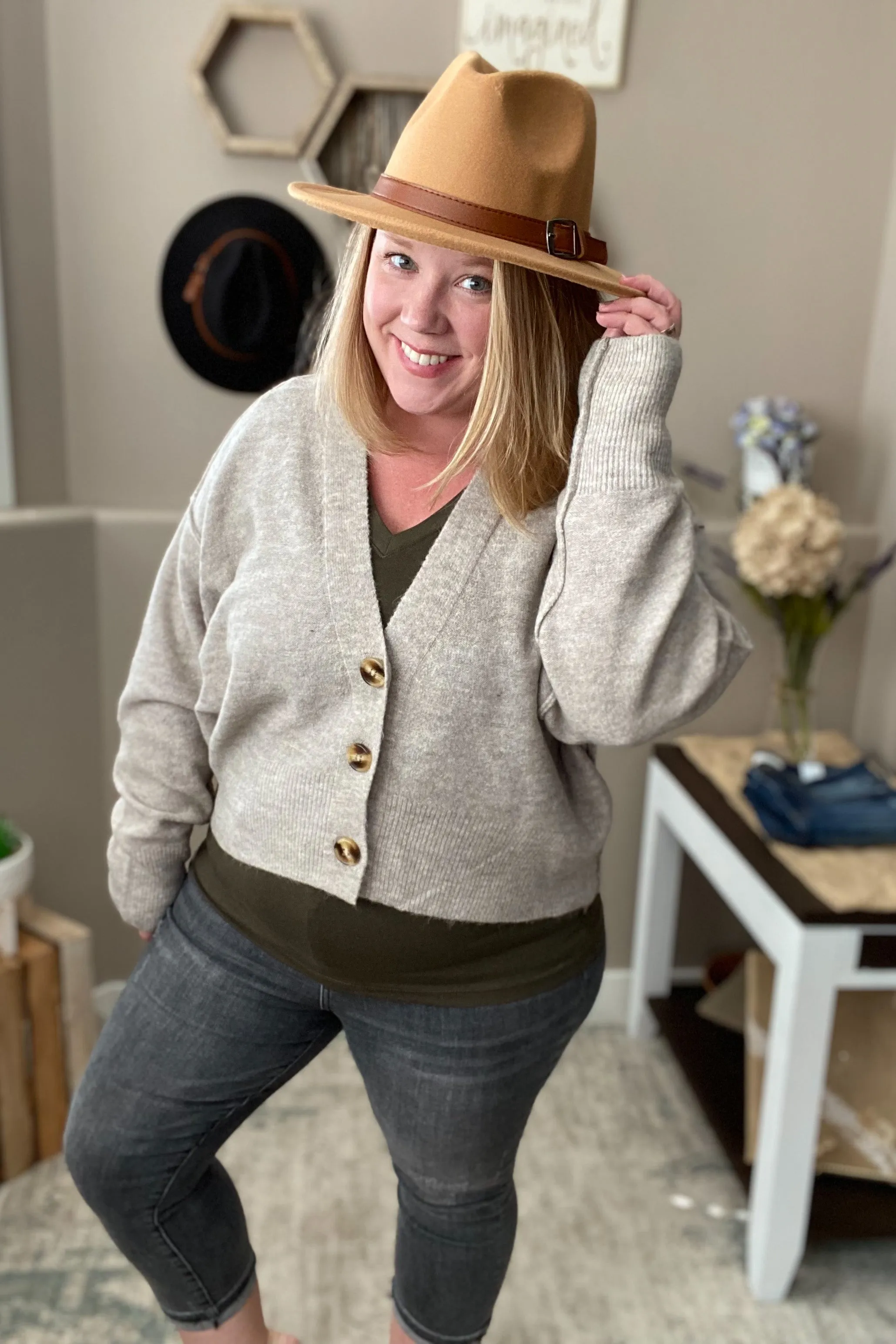 Oversized Hi-Lo Sweater Cardigan