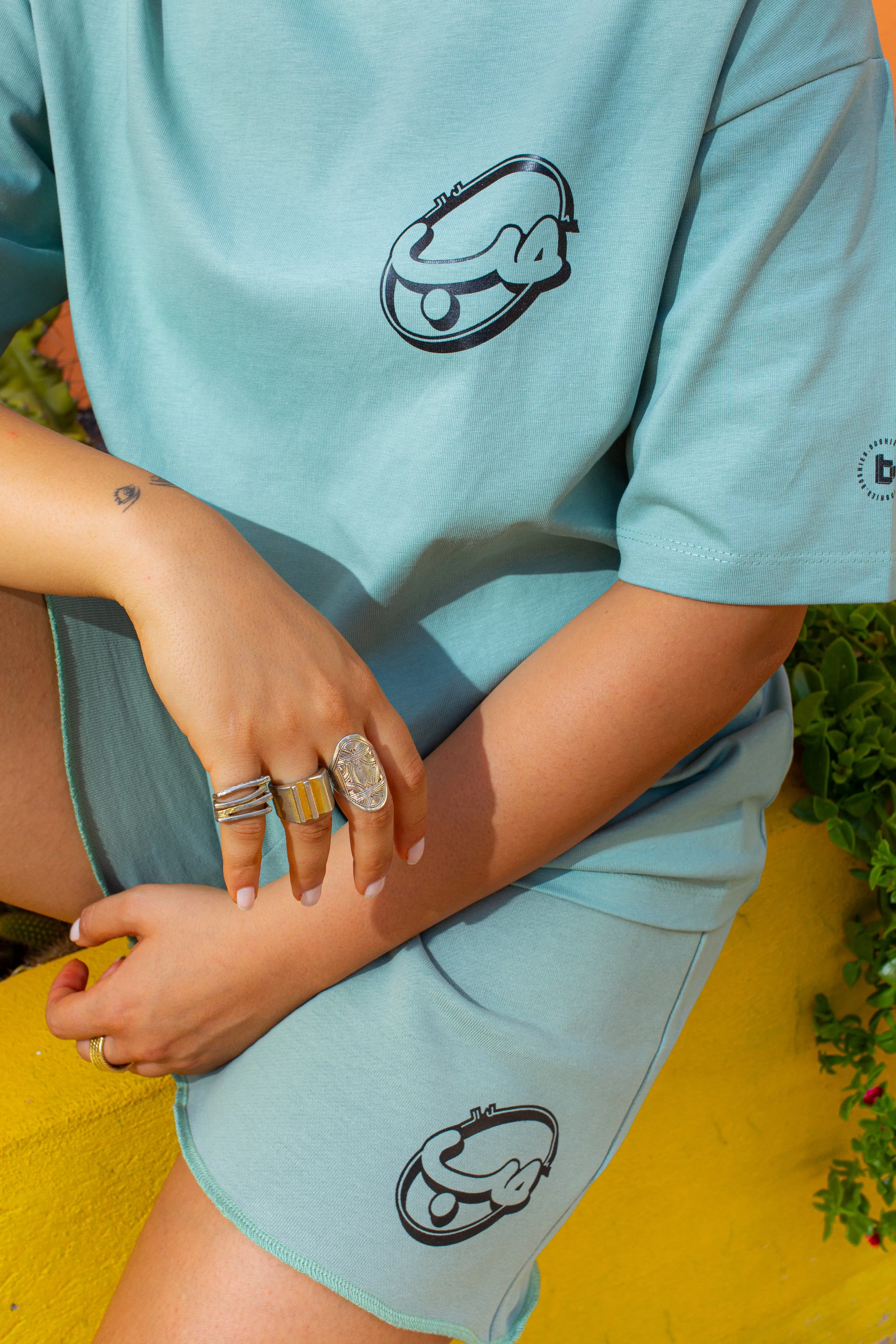 Oversized Mint T-Shirt كل الحب