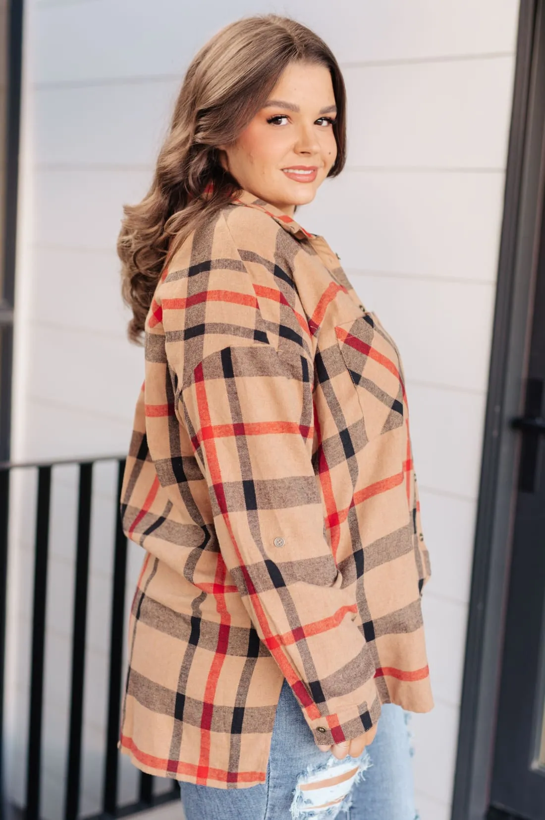 Oversized Plaid Flannel Shirt