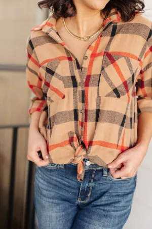 Oversized Plaid Flannel Shirt