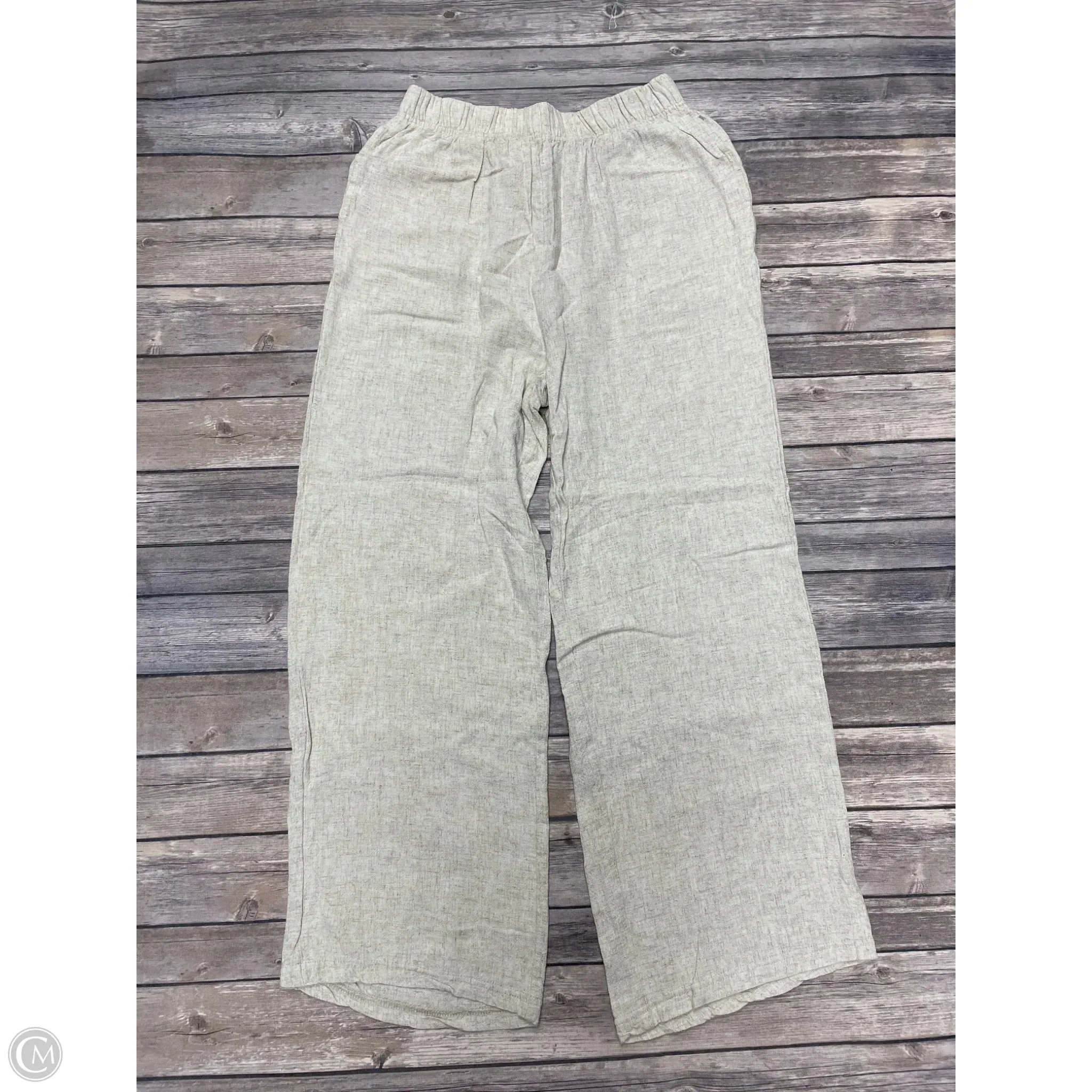 Pants Linen By Cme In Beige, Size: M