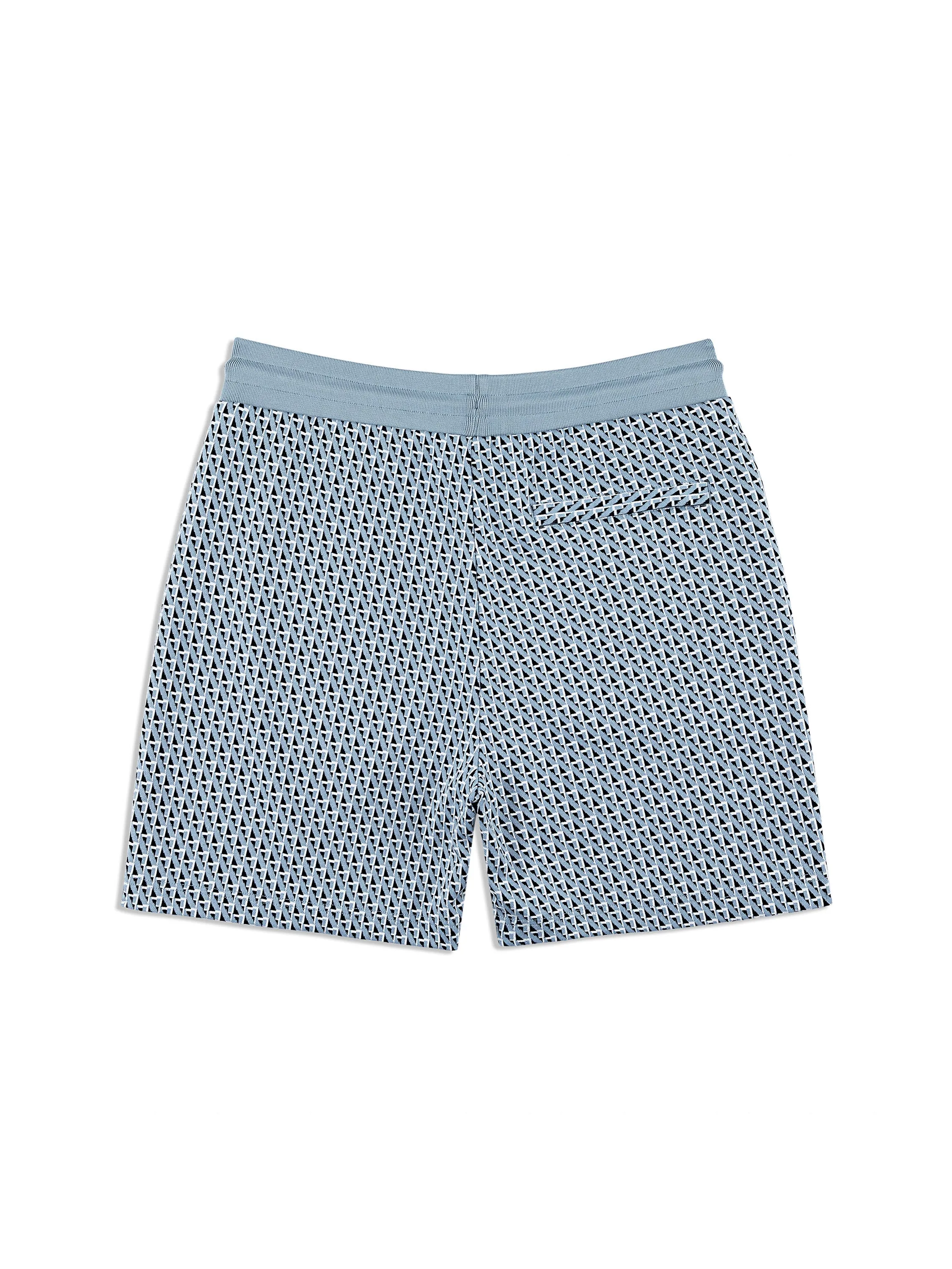 Paolo Knit Shorts- Faded Denim