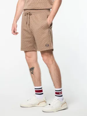 Paolo Knit Shorts- Taupe Grey