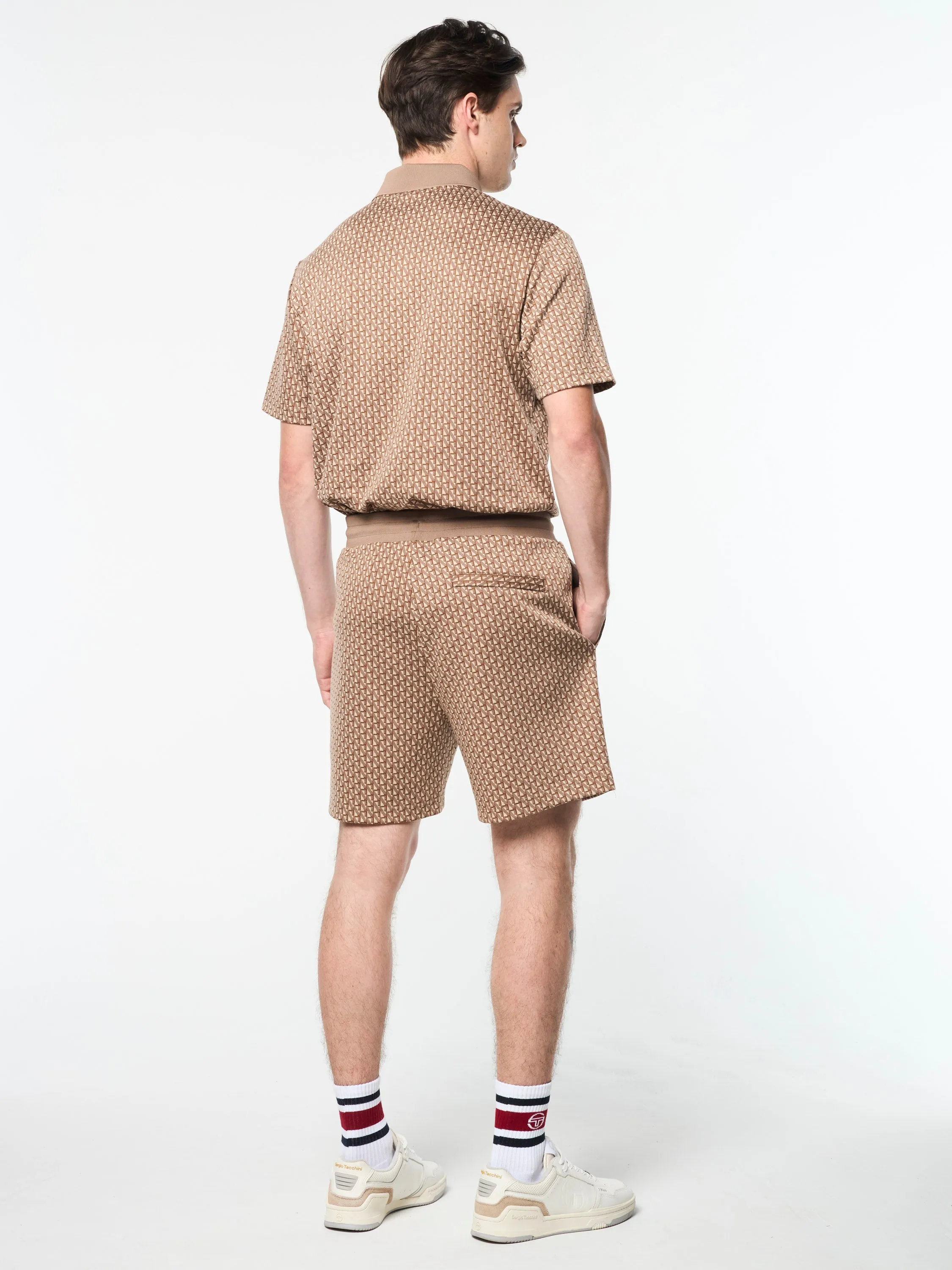 Paolo Knit Shorts- Taupe Grey