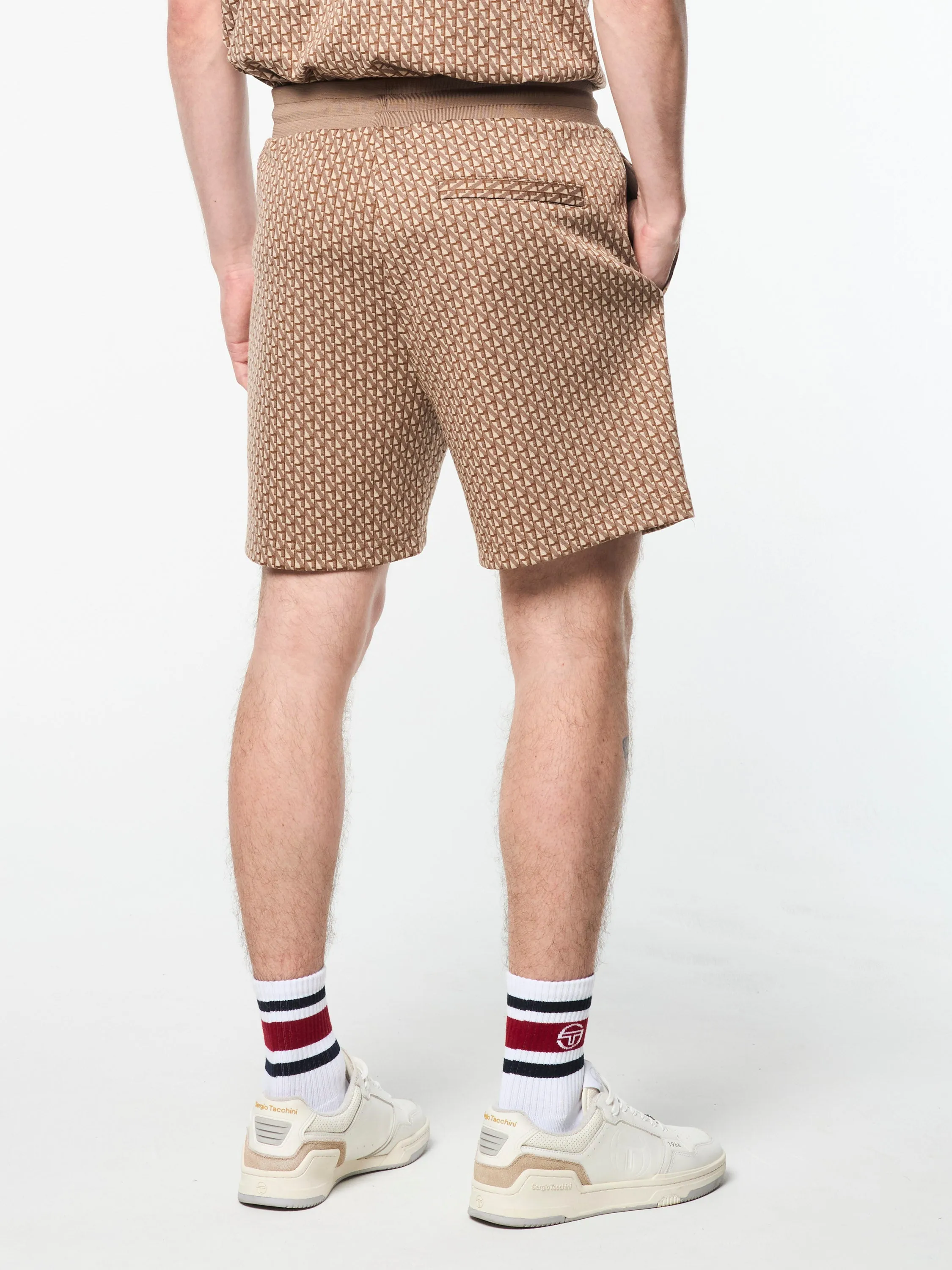 Paolo Knit Shorts- Taupe Grey