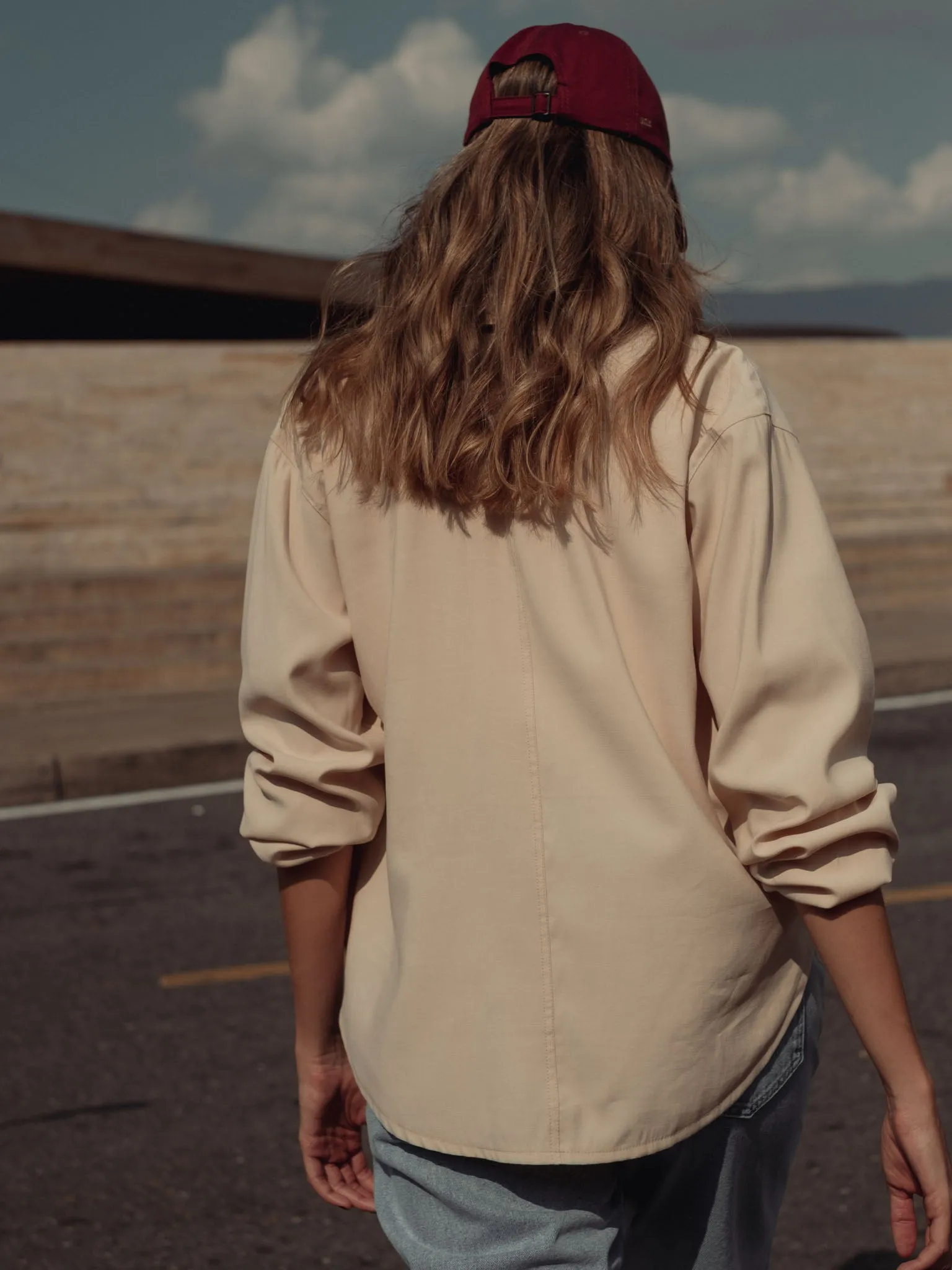 PARACHUTE SLEEVES SHIRT - SAND
