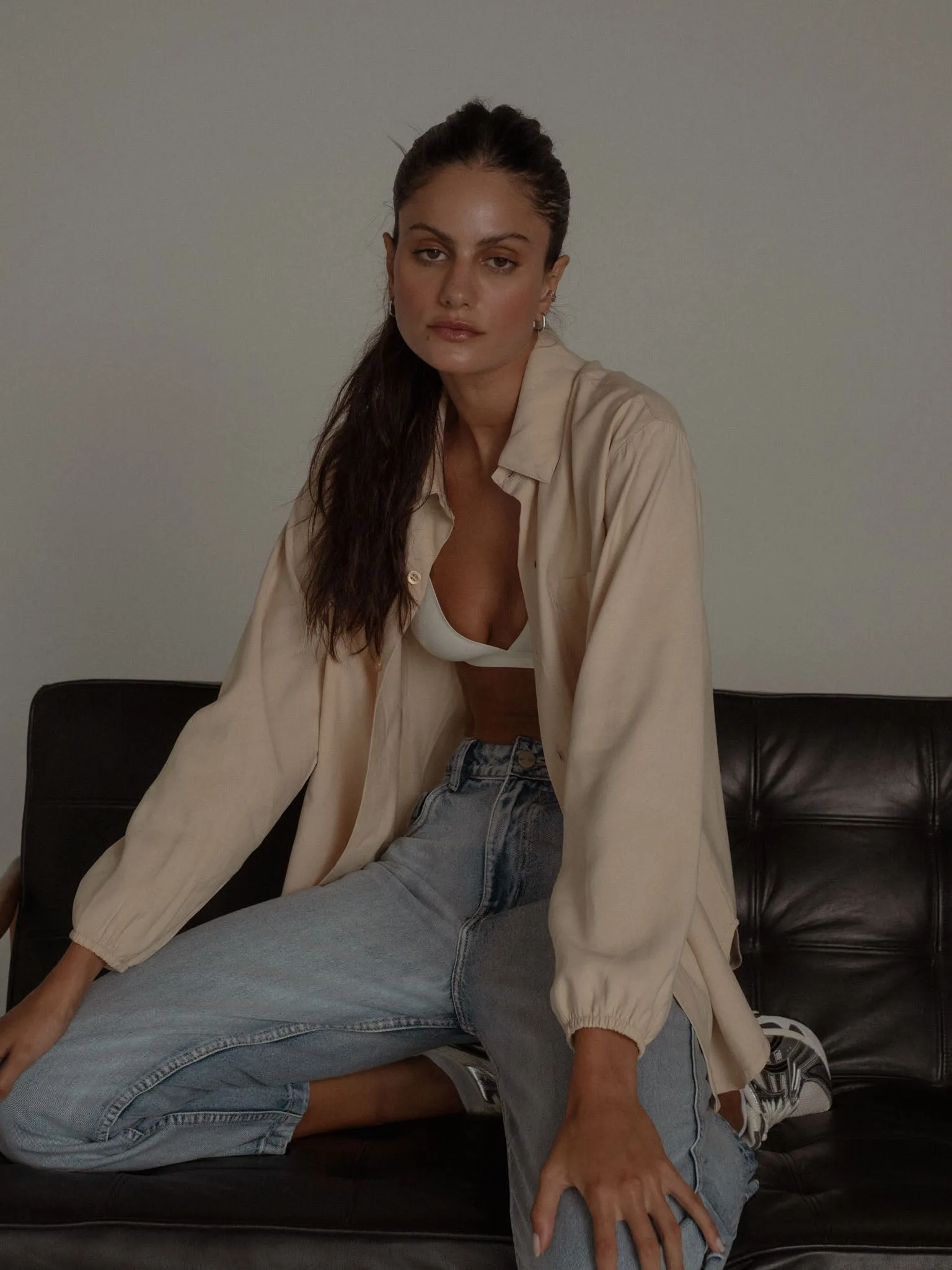 PARACHUTE SLEEVES SHIRT - SAND