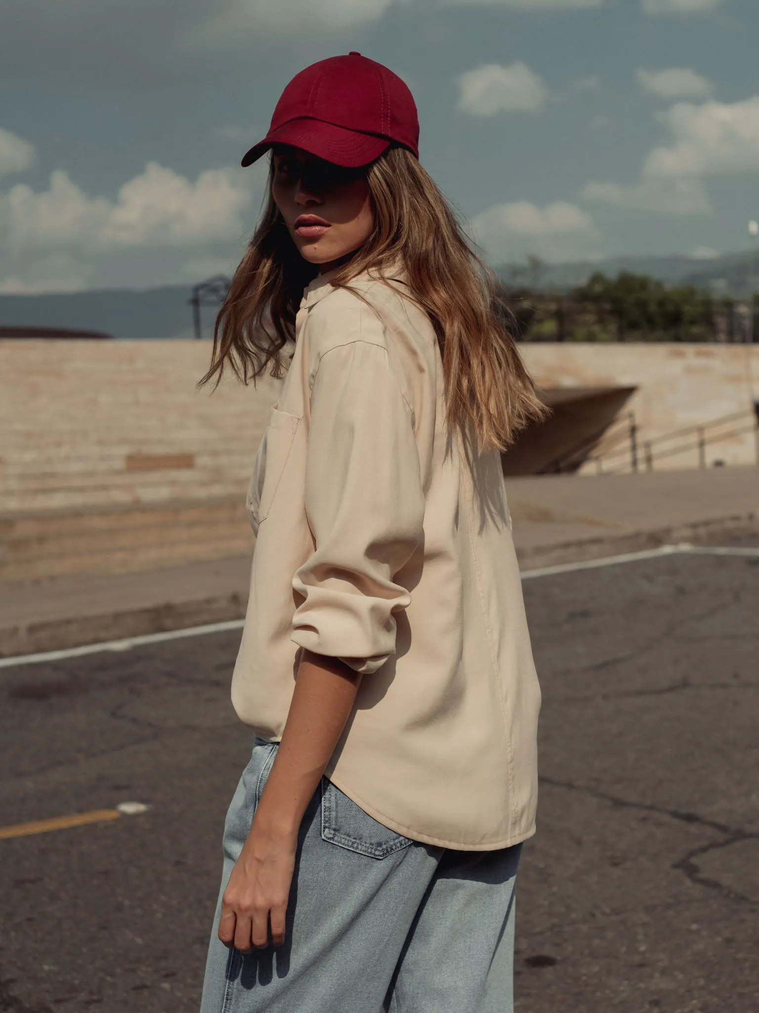 PARACHUTE SLEEVES SHIRT - SAND