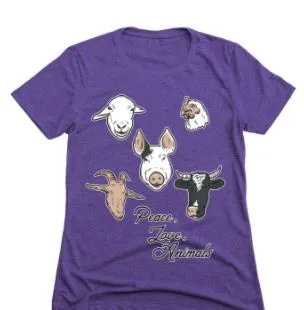 Peace, Love, Animals Photo/ Slim Fit