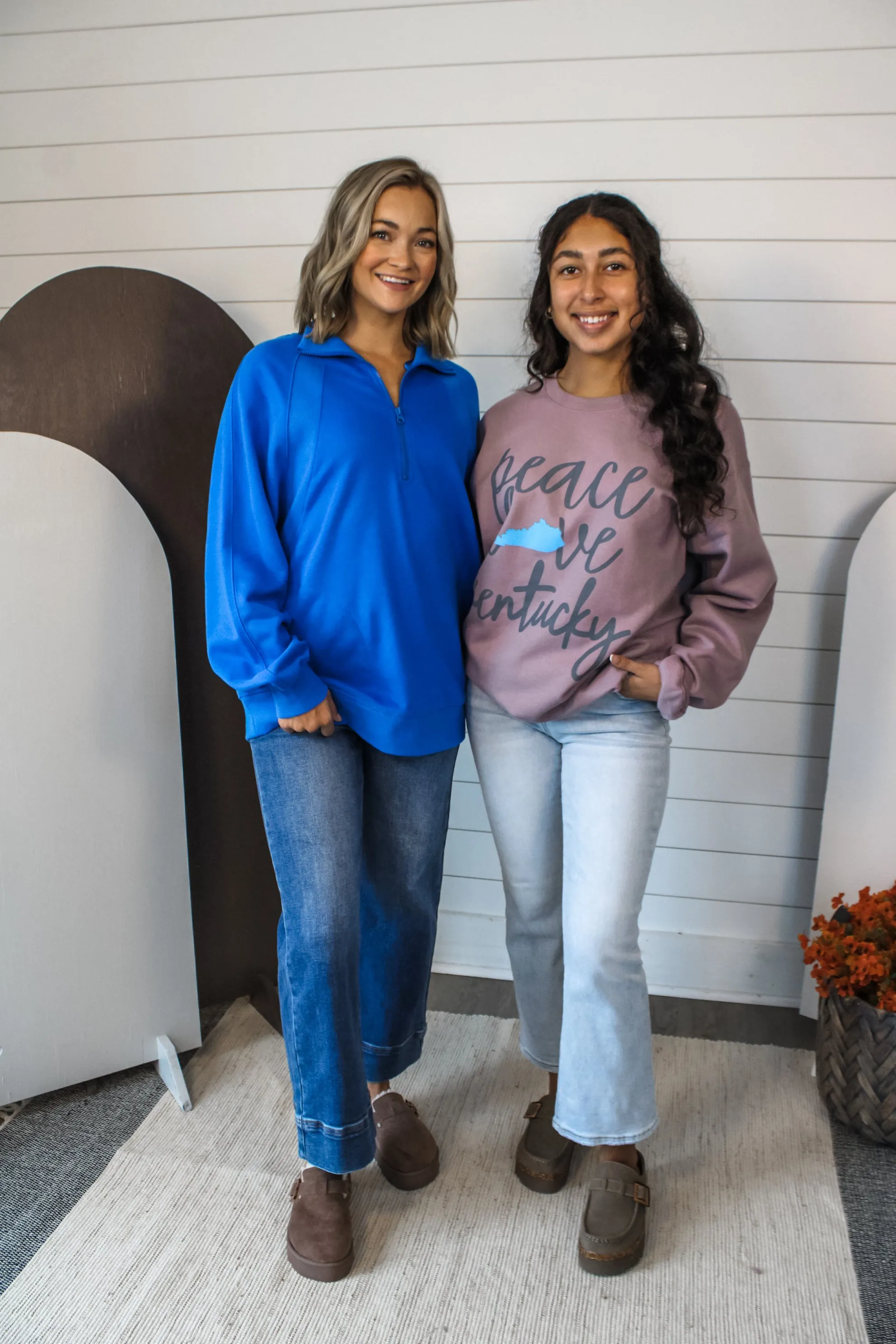 Peace Love Kentucky Graphic Sweatshirt • Mauve - FINAL SALE