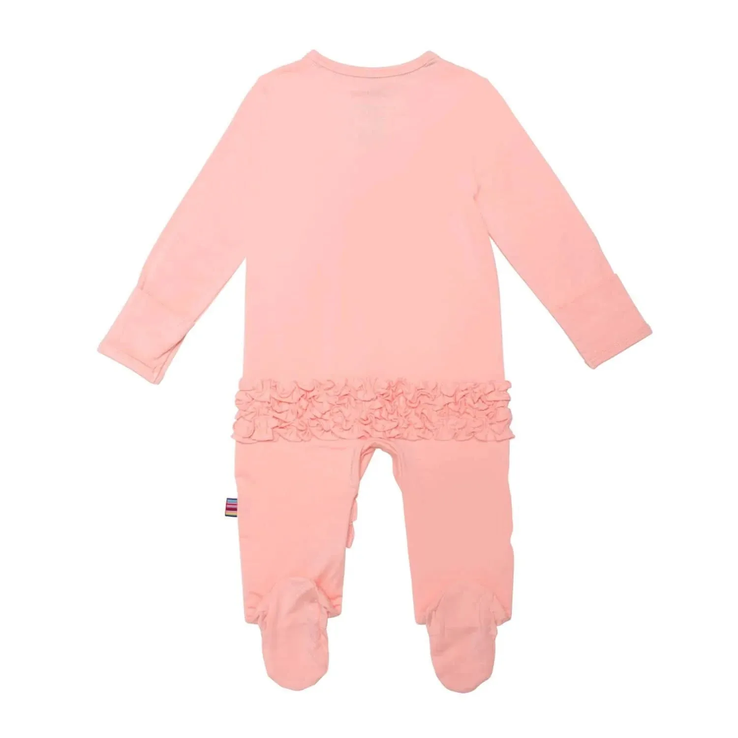 PEACH POP RUFFLE MODAL MAGNETIC FOOTIE