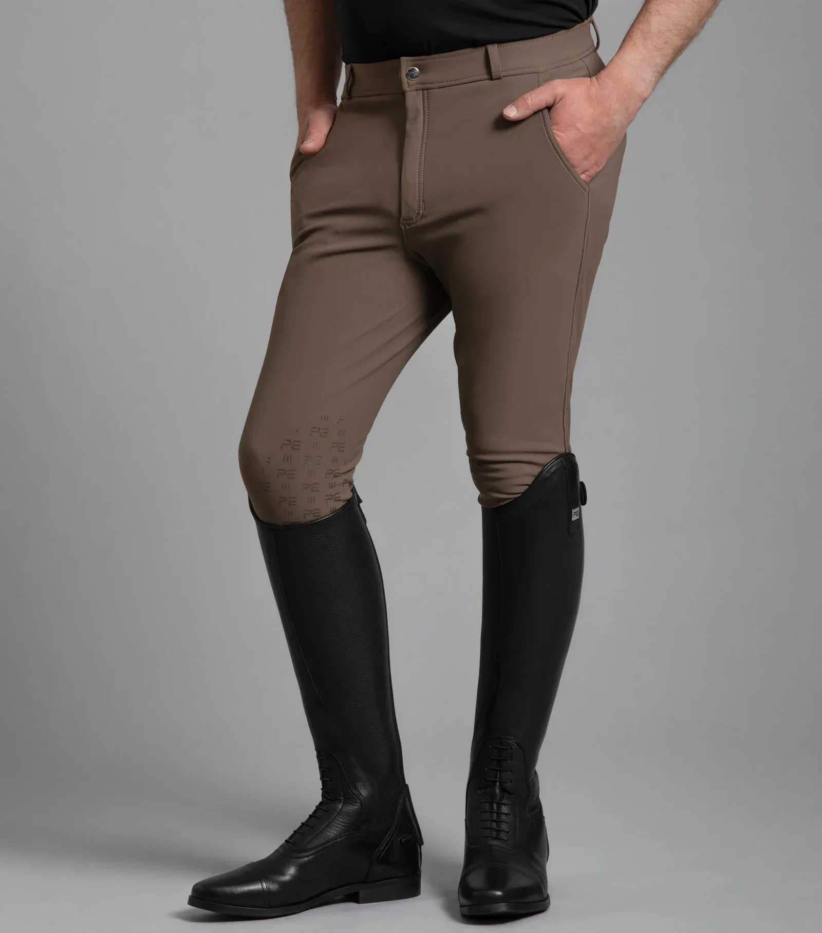 PEI Santino Men's Gel Knee Breeches - Brown