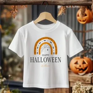 Personalised Halloween Rainbow Toddler & Kids T Shirt