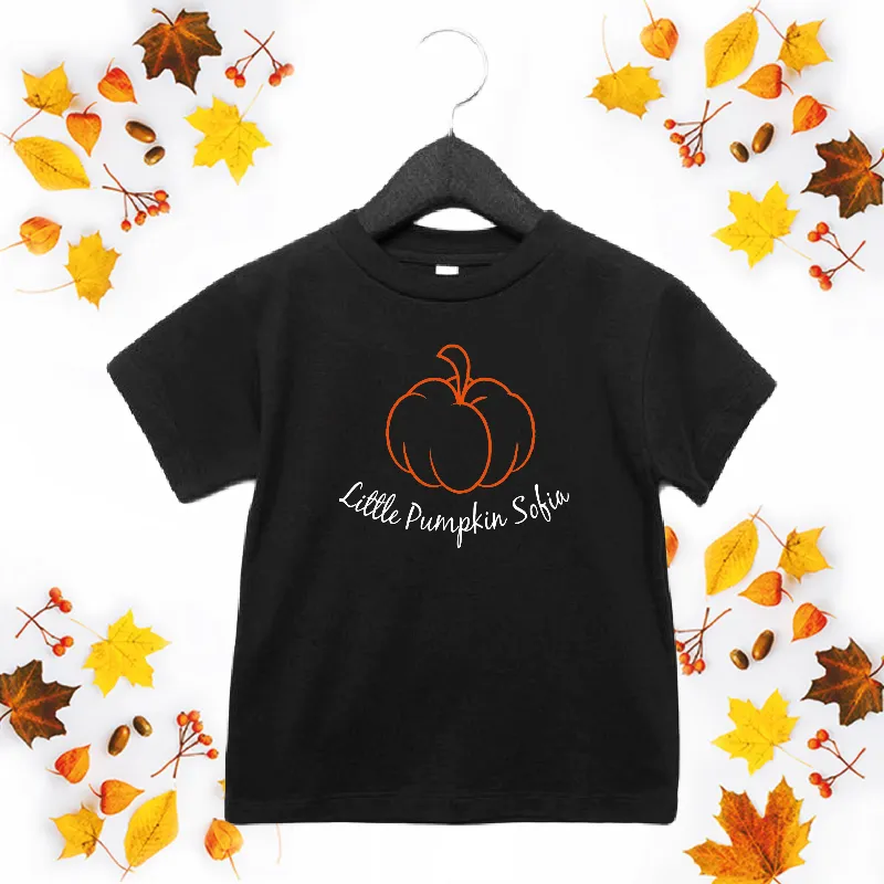 Personalised Little Pumpkin Kid's T-shirt