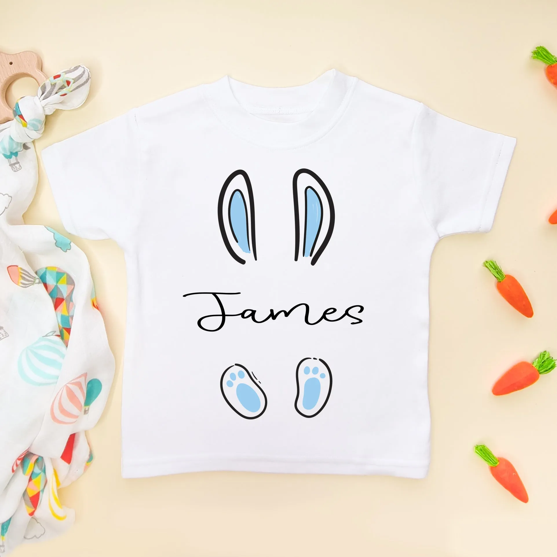 Personalised Name Easter Boy T Shirt