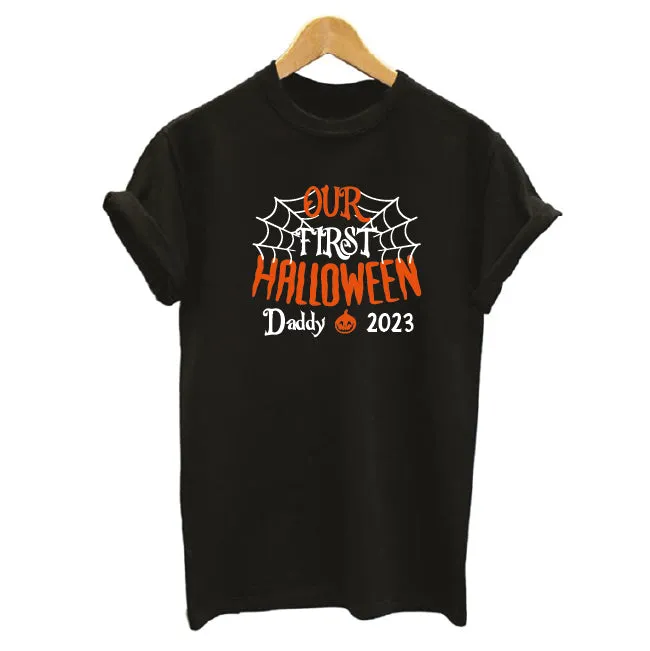 Personalised Our First Halloween Family T-shirts