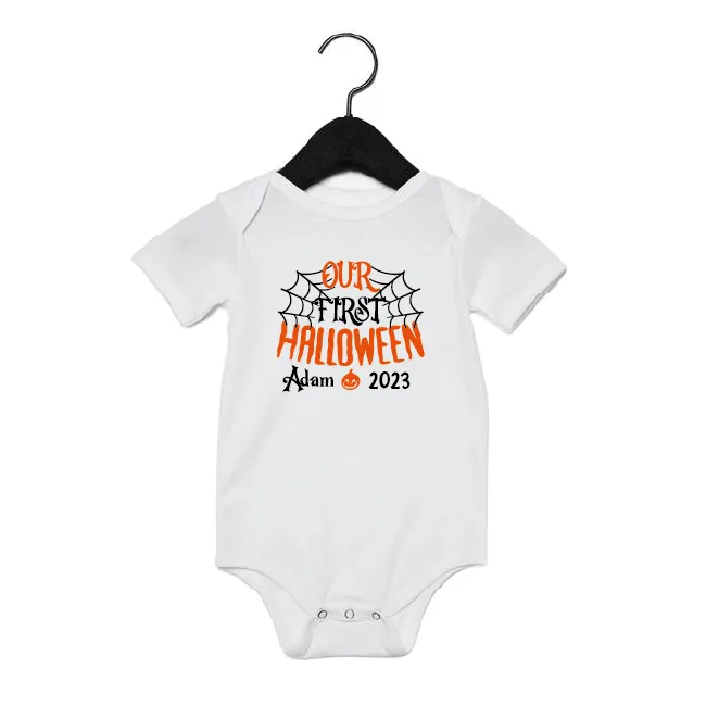 Personalised Our First Halloween Family T-shirts