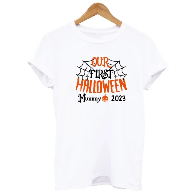 Personalised Our First Halloween Family T-shirts