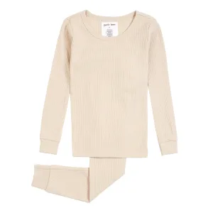 Petit Lem Sand Modal Rib PJ Set