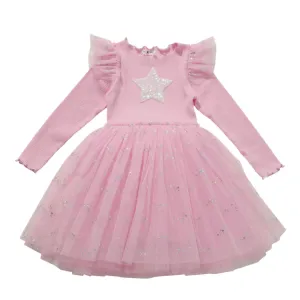 Petite Hailey Star Frill Tutu Dress - Pink