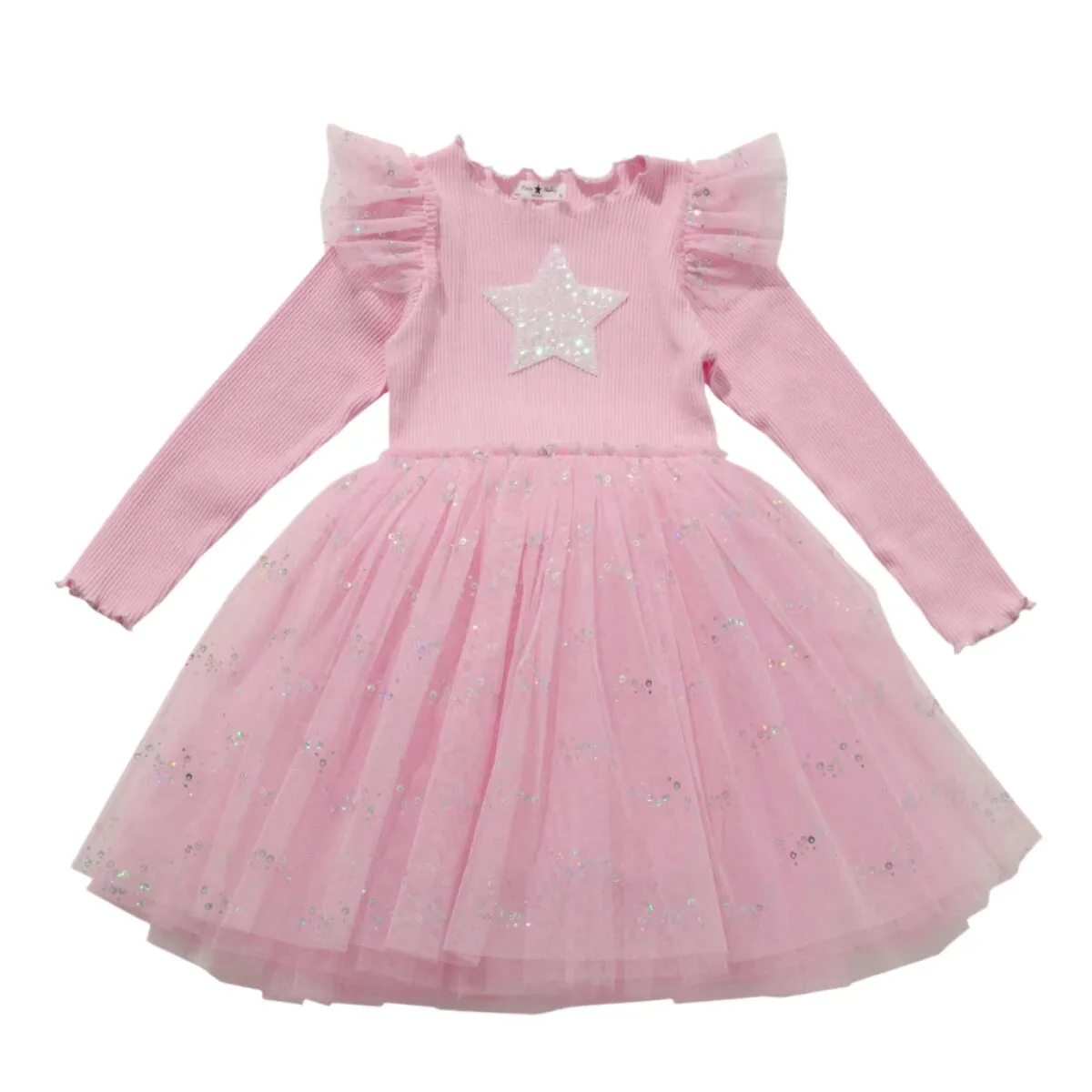 Petite Hailey Star Frill Tutu Dress - Pink