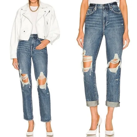 Pistola Presley High Rise Relaxed Roller Jeans